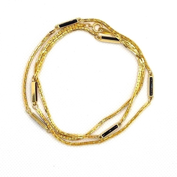 Necklace Jewelry Gold Tone 27” Long Chain - Picture 3 of 6